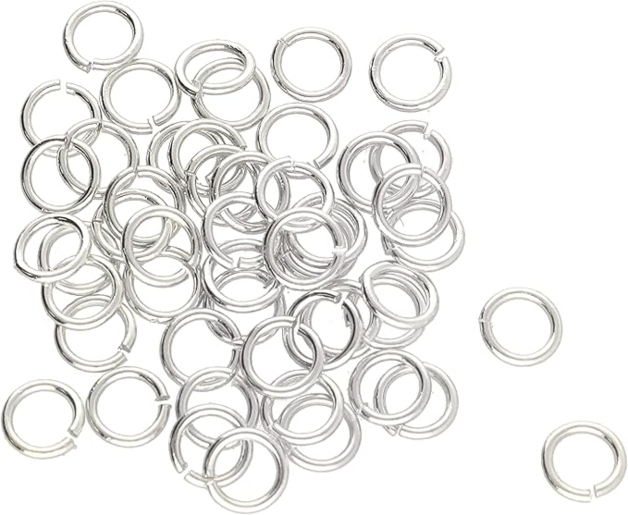 The Beadsmith Open Jump Rings – Wire Thickness, Findings for Making Keychains, Charms, Chain Mail and Body Jewelry
